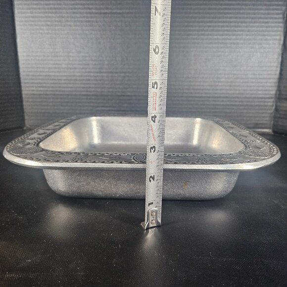 Wilson, Armetale Monterey Hollware Square Baker Southwestern Design Retired - Picture 12 of 12